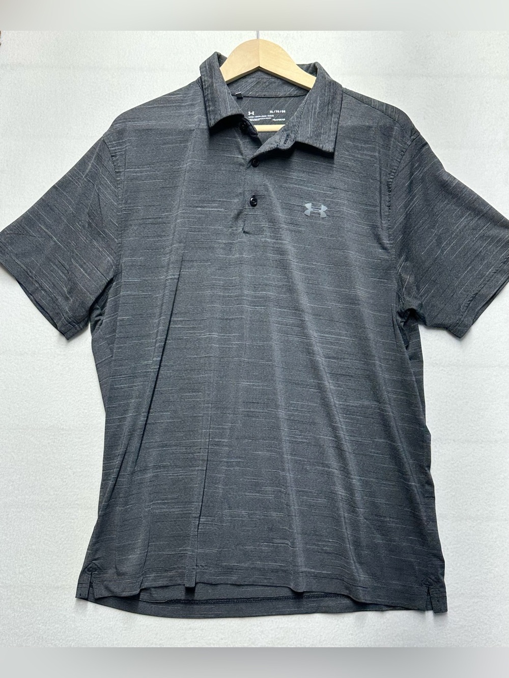 Under Armour HeatGear XL Polo – Loose Fit Performance Golf - Dark Heathered Gray